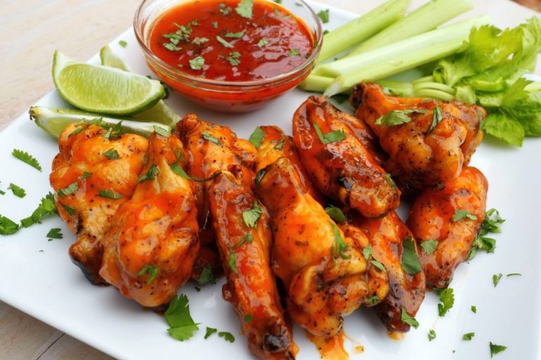 baked chicken wings, chicken wings, honey lime bbq, honey lime bbq sauce, homemade chicken wings, healthier chicken wings, bbq chicken wings, easy baked chicken wings, football season appetizers, easy appetizer for football, football party appetizer,