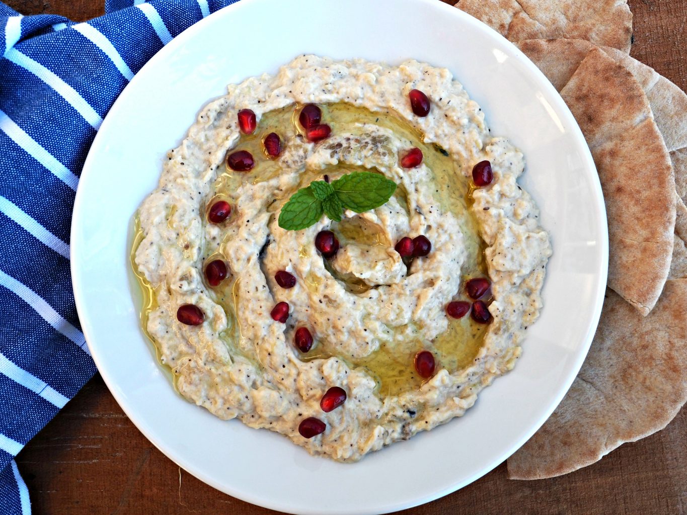 eggplant dip, roasted eggplant dip, mezze recipes, jordanian recipes, recipes from jordan, arabic recipes, arabic appetizer recipes, healthy appetizer, easy healthy appetizer, how to make roasted eggplant dip, easy eggplant dip, healthy appetizers, healthy appetizer recipe,