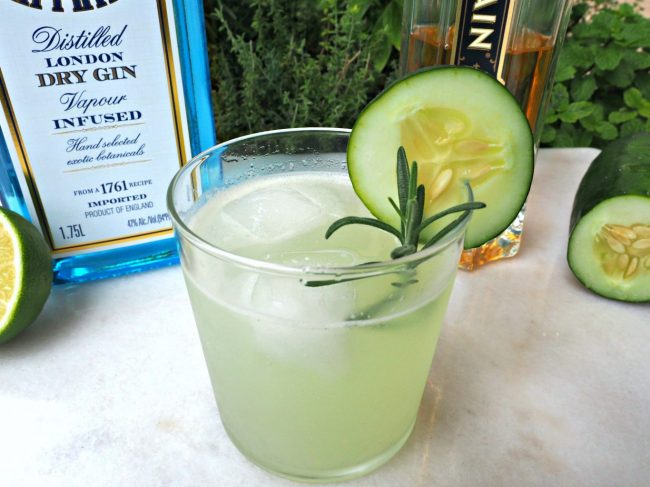 cucumber cocktail, gin cocktails with cucumber, gin cocktails with elderflower, cocktails with cucumber, summer gin cocktail, easy cucumber cocktails, rosemary cocktail, cocktails using rosemary