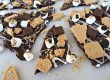 s'mores, s'mores chocolate bark, s'mores dessert, chocolate dessert, summer dessert, cooking dessert ideas, make ahead desserts for summer, summer make ahead desserts, marshmallow desserts, dessert with Marshmallow, graham cracker desserts, desserts with ghraham crackers