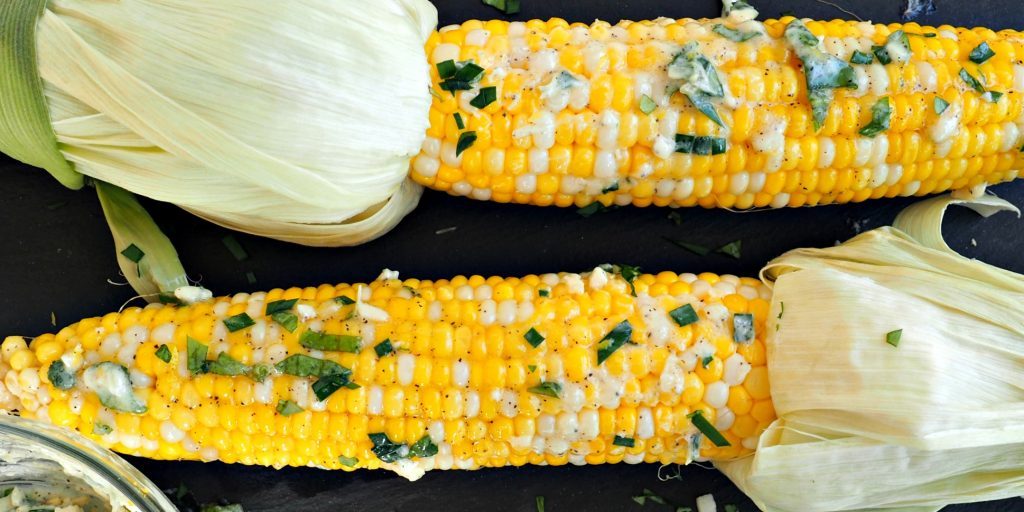 Corn Side Dish with Herb Butter herb butter, corn recipe, corn on the cob recipes, side dish recipes