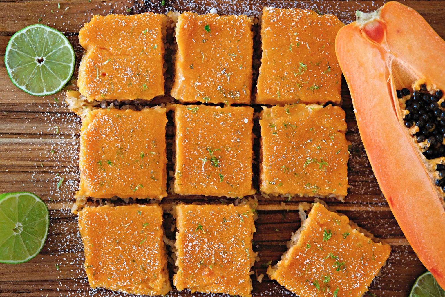 Gluten Free Papaya Lime Bars Everyday Gourmet with Blakely Desserts