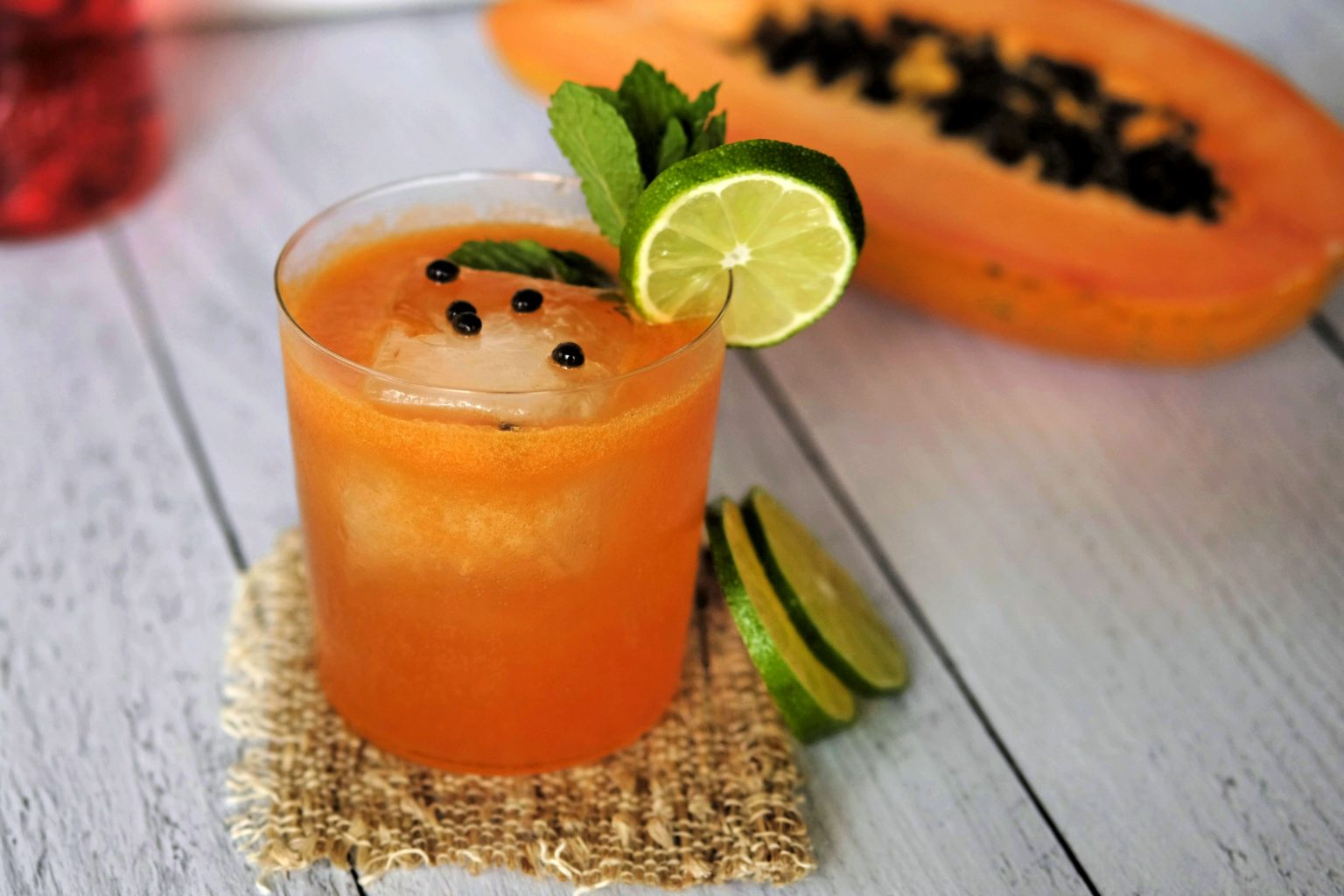 Papaya, Tequila &amp; Aperol Cocktail | Everyday Gourmet with Blakely | Drinks