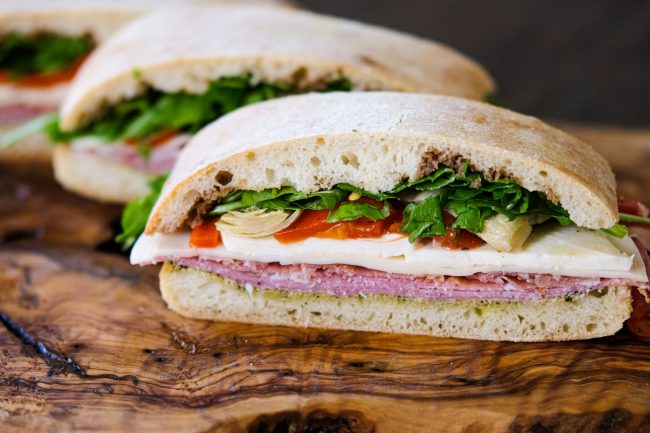 sandwich recipe, easy sandwich recipe, antipasta sandwich recipe, antipasta recipe, how to make antipasta, salami sandwich, prosciutto sandwich,