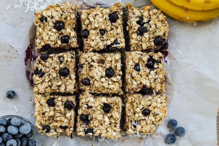 blueberry baked oatmeal, banana baked oatmeal, coconut baked oatmeal, easy baked oatmeal, healthy baked oatmeal, quick baked oatmeal, make ahead breakfast recipe, make ahead breakfast, breakfast on the go recipe,