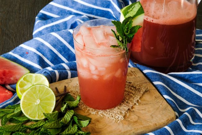 gin and tonic, gin and tonic recipe, watermelon gin and tonic, cucumber gin and tonic, gin and tonic twist, twist on classic gin and tonic, summer cocktail recipes, summer cocktail recipe with watermelon, watermelon cocktail, watermelon gin drink, watermelon gin cocktail, cocktail recipes using watermelon