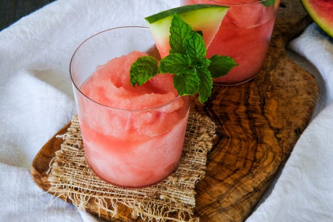 watermelon frose, frose, how to make frose, frose ideas, homemade frose, frose recipes, frozen cocktail recipes, frozen drinks recipes, watermelon cocktails, watermelon cocktail recipes