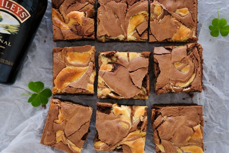 bailey's cheesecake, dessert recipes with bailey's, bailey's Irish cream recipes, dessert recipes using baileys, st Patricks day dessert recipe, st Patricks day dessert recipe using baileys, cheesecake swirl brownies, st Patricks day recipes, recipes for st Patricks day, baileys recipes