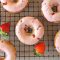 buttermilk doughnut, buttermilk baked doughnuts, baked doughnuts, strawberry doughnuts, baked doughnuts, breakfast recipes, easy breakfast recipes,