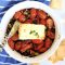 baked feta, easy baked feta recipe, baked feta appetizer, cheese appetizer ideas, easy appetizers, healthy appetizer recipe, mediterranean style appetizers, how to bake feta, quick baked feta recipe, homemade appetizers easy, easy appetizer recipes, quick healthy appetizers, make ahead appetizer recipes, dip recipes, easy dip recipes,
