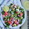 watermelon salad, easy watermelon salad recipe, quick watermelon salad recipe, grilled watermelon, how to grill watermelon, side dish recipe, easy side dishes for summer, summer side dish recipe, summer grilling recipes, summer side dish grilling recipes, grilling recipes, healthy sides,