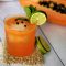 papaya cocktail recipe, easy papaya cocktail ideas, papaya recipes, cocktail recipes using papaya, tequila cocktail, tequila cocktail recipe, aperol tequila, aperol tequila papaya cocktail, easy cocktail recipes, tropical cocktail recipes