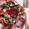 roasted beet salad, how to roast beets, easy roast beet recipe, farro, farro salad recipe, how to cook farro, farro recipes, salad recipes, healthy salad recipes, hearty salad recipes, beet greens recipes