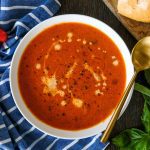 tomato soup, creamy tomato soup recipe, how to make a creamy tomato soup,homemade tomato soup, homemade tomato soup with canned tomatoes, san marzano tomato soup,