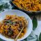 butternut squash pasta, spiralized butternut squash recipe, gluten free pasta recipe, low carb pasta recipe, dinner recipe for fall, dinner recipe for autumn, fall pasta recipe, one pan dinner recipe, one pot dinner recipe